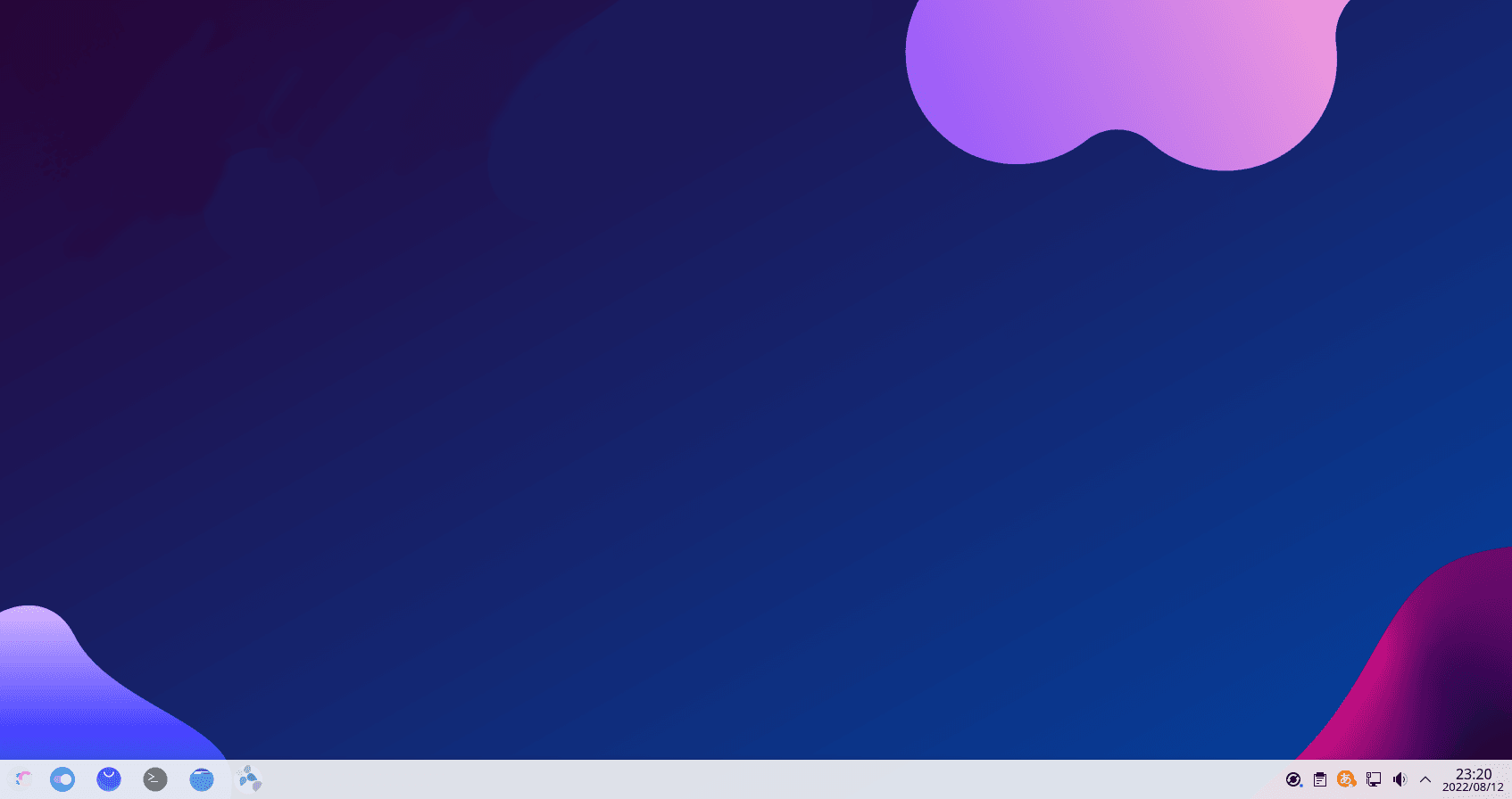 VCLinux デスクトップ画面